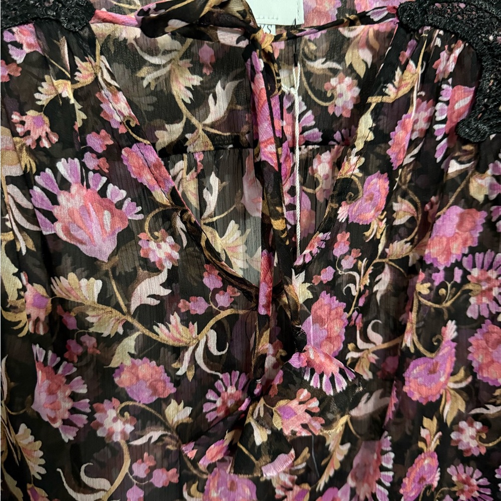 Misa LA Rosette Fleur Sheer Rosie Top *NEW WITH TAGS* - Picture 3 of 10